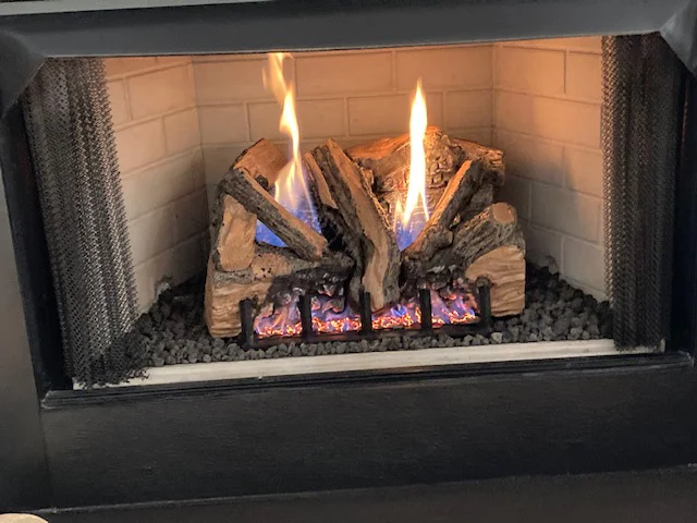 R.H. Peterson G19 Burner and Split Gas Logs