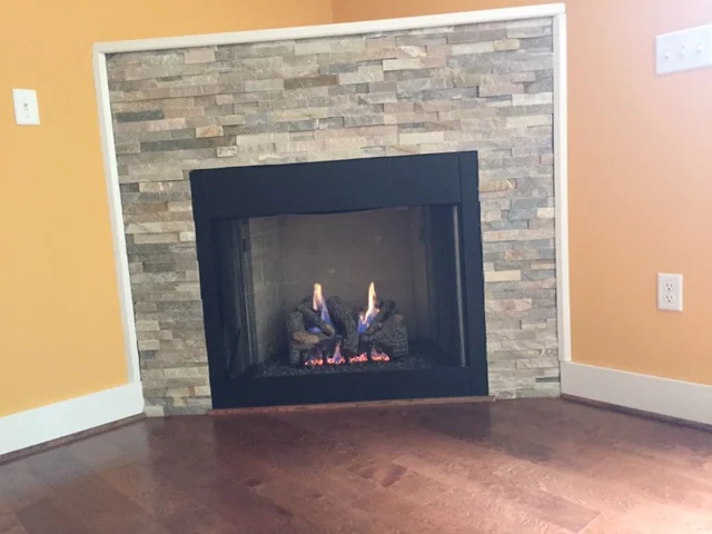 Room Completed - Vent Free Gas Logs