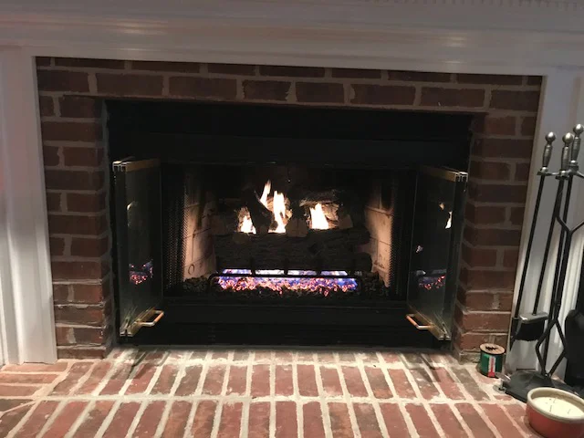 Installed new Gas Logs in fireplace